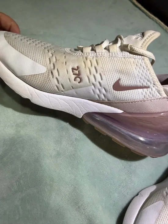 Nike Women’s Air Max 270 Pale Pink/White Athletic Sneakers-Read - Picture 6 of 9